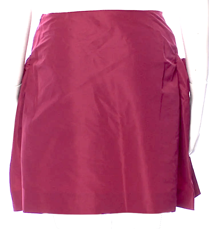 MIU MIU Italy. Vintage 2008 Collection Burgundy Acetate Blend Mini Skirt