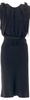 Miu Miu Italy. Vintage 2011 Collection Viscose/Acetate  Blend Black Backless Midi Length Dress