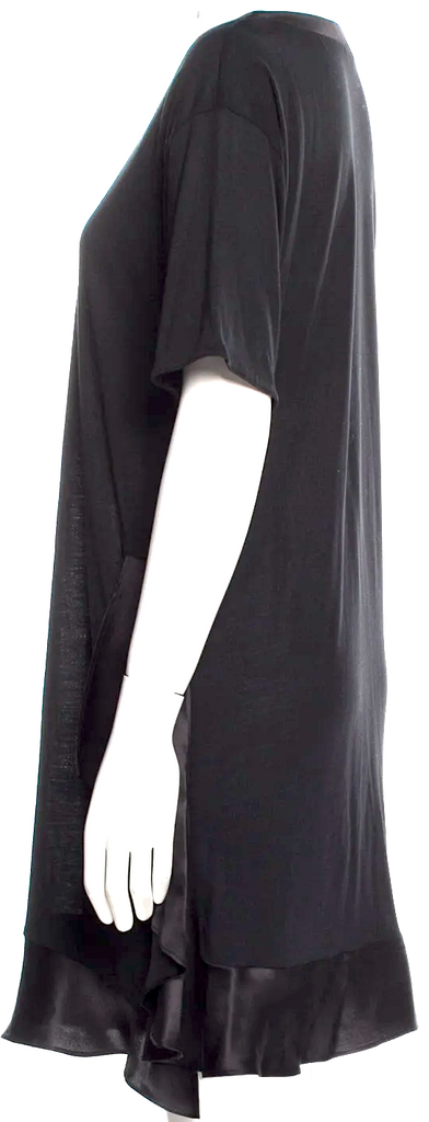 Miu Miu Italy. 2011 Collection. Black Modal/Silk Blend Mini Dress