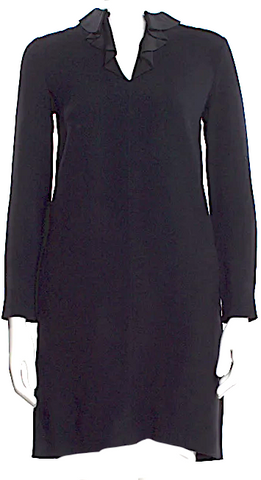 Miu Miu Italy. Pink Cotton Zipper Front Mini Dress