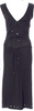 MOSCHINO ITALY. Black Viscose Long Dress