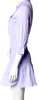Nina Ricci PARIS. Violet Cotton Mock Neck Mini Shirt Dress