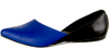 PIERRE HARDY Paris. Blue/Black Leather D'Orsay Flats