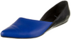 PIERRE HARDY Paris. Blue/Black Leather D'Orsay Flats