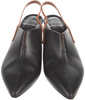 PIERRE HARDY Paris. (Hermes Shoe Designer) Black Leather Slingback Pumps Size: 38.5