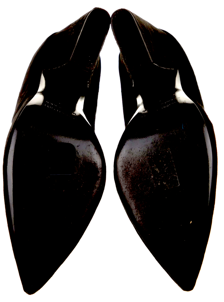 Pierre Hardy Paris. (Hermes Shoe Designer). Black Velvet Pumps SZ 40IT US:10