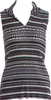 Issey Miyake Japan. Pleats Please. Striped V-Neck Top w/Hood