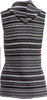 Issey Miyake Japan. Pleats Please. Striped V-Neck Top w/Hood