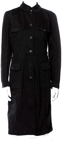 Dolce & Gabbana Italy. Black Nylon, Spandex, Acetate Stretch Flare Zip Skirt