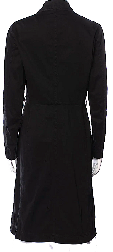 Prada Italy. Vintage 2000's Collection Black Trench Coat