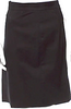Prada Italy. Black Cotton Blend 2000s Collection Knee-Length Skirt