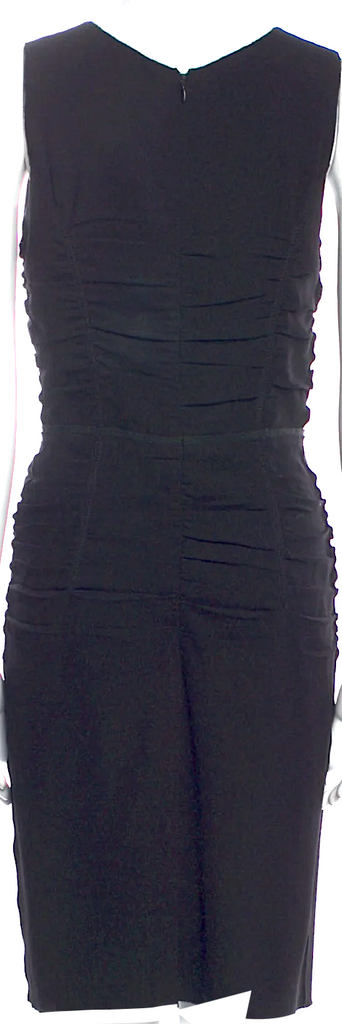 Prada Italy. Black Acetate Shift Style Dress