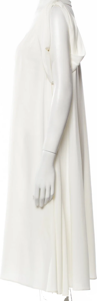 PRADA ITALY. White Silk Dress From the 2011 Collection