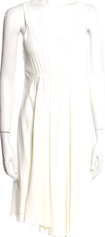 PROENZA SCHOULER NY. Blue/White Cotton/Silk Tie-Dye Print Mini Dress