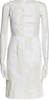 PRADA ITALY. White Cotton Blend Sleeveless Sheath Dress