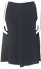 Prada Italy. Black Viscose Blend Vintage Knee-Length Skirt