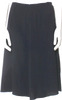 Prada Italy. Vintage Acetate Blend Black Pleated Accents Knee-Length Skirt