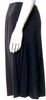 Prada Italy. Vintage Acetate Blend Black Pleated Accents Knee-Length Skirt