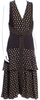 PROENZA SCHOULER NY. Black/Brown Printed Viscose Dress