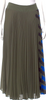 Proenza Schouler NY. Pleats Striped Midi Length Skirt