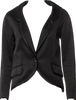 Proenza Schouler NY. Black Cotton Blend Shawl Collar Vintage Blazer