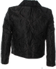 Proenza Schouler NY. Collection. Black Pointed Collar 3/4 FRENCH SLEEVE Patterned Jacket