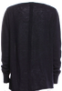 RICK OWENS PARIS. Navy Blue Merino Wool Blend V Neck Sweater