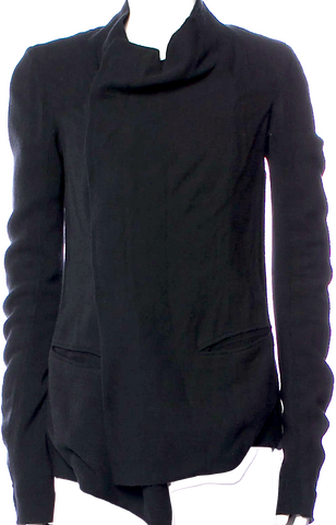 Marni Italy.  Grey Wool Blend Tweed Pattern Evening Jacket