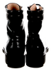Robert Clergerie Paris. Black Leather Handmade Combat Lace-Up Boots