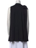 SIMONE ROCHA UK. Black Supima Cotton Cowl Neck Sleeveless Tunic