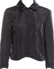 Simone Rocha UK. Black Polymaide Scallop Hem Jacket