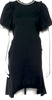Simone Rocha UK. Black PolyTech Pearls Neck Embellishment Knee-Length Dress