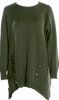 Simone Rocha UK Dark Green Wool Crew Neck Sweater