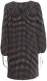 Saint Laurent Paris. Black Polka Dot Print Mini Dress