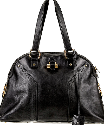 Mackage Black Wool Front Zip Leather Trim Collared Jacket