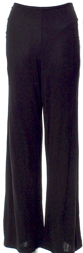 Sonia Rykiel Paris. Black Viscose Wide Leg Pants