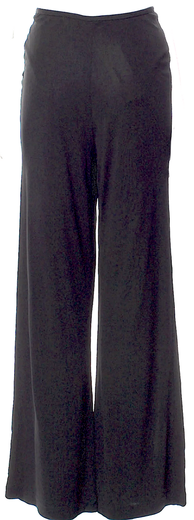 Sonia Rykiel Paris. Black Viscose Wide Leg Pants