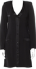 Sonia Rykiel Paris. Vintage Black Viscose/Acetate Mini Dress