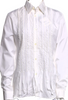 Comme des Garçons Japan. TAO. White Cotton Long Sleeve Button-Up Top
