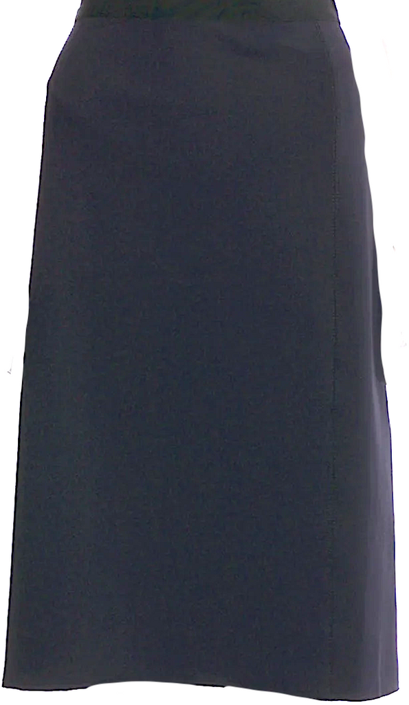 The Row NY.Midnite BlueLuxury Minimalism Nylon Knee-Length Skirt