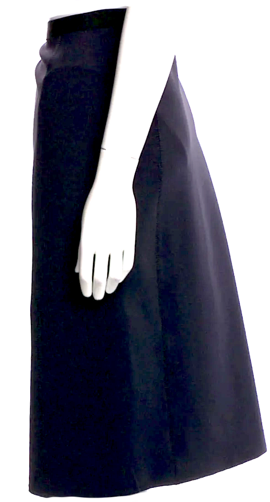 The Row NY.Midnite BlueLuxury Minimalism Nylon Knee-Length Skirt