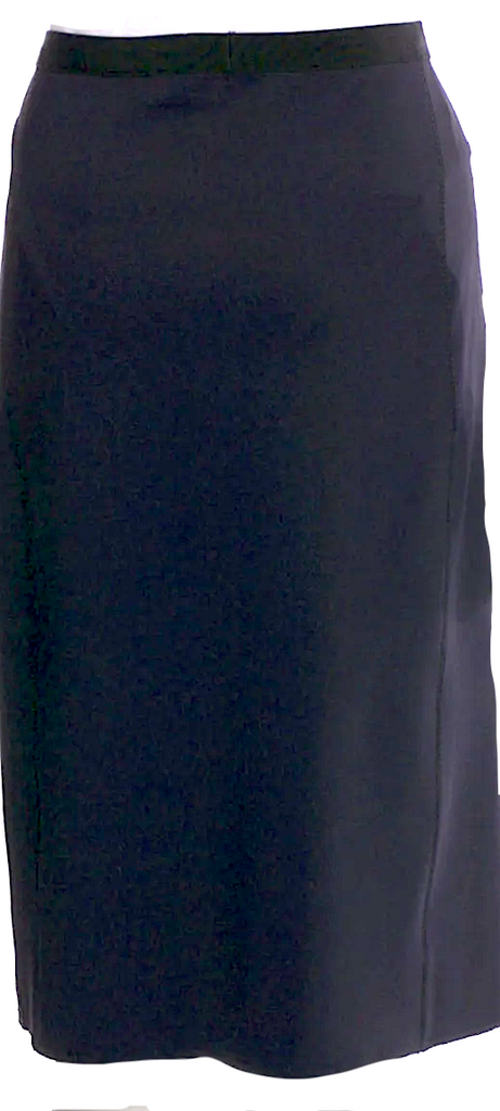 The Row NY.Midnite BlueLuxury Minimalism Nylon Knee-Length Skirt