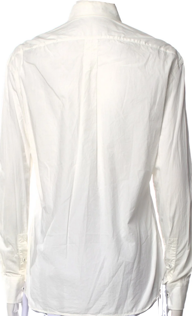 Tomas Maier (Old Bottega) Italy. White Cotton Classic Long Sleeve Button-Up Top