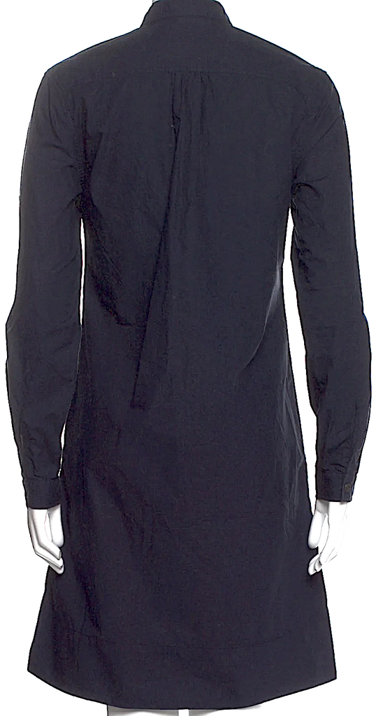 Tomas Maier (Bottega Veneta Designer) Blue Cotton Mock Neck Knee-Length Dress