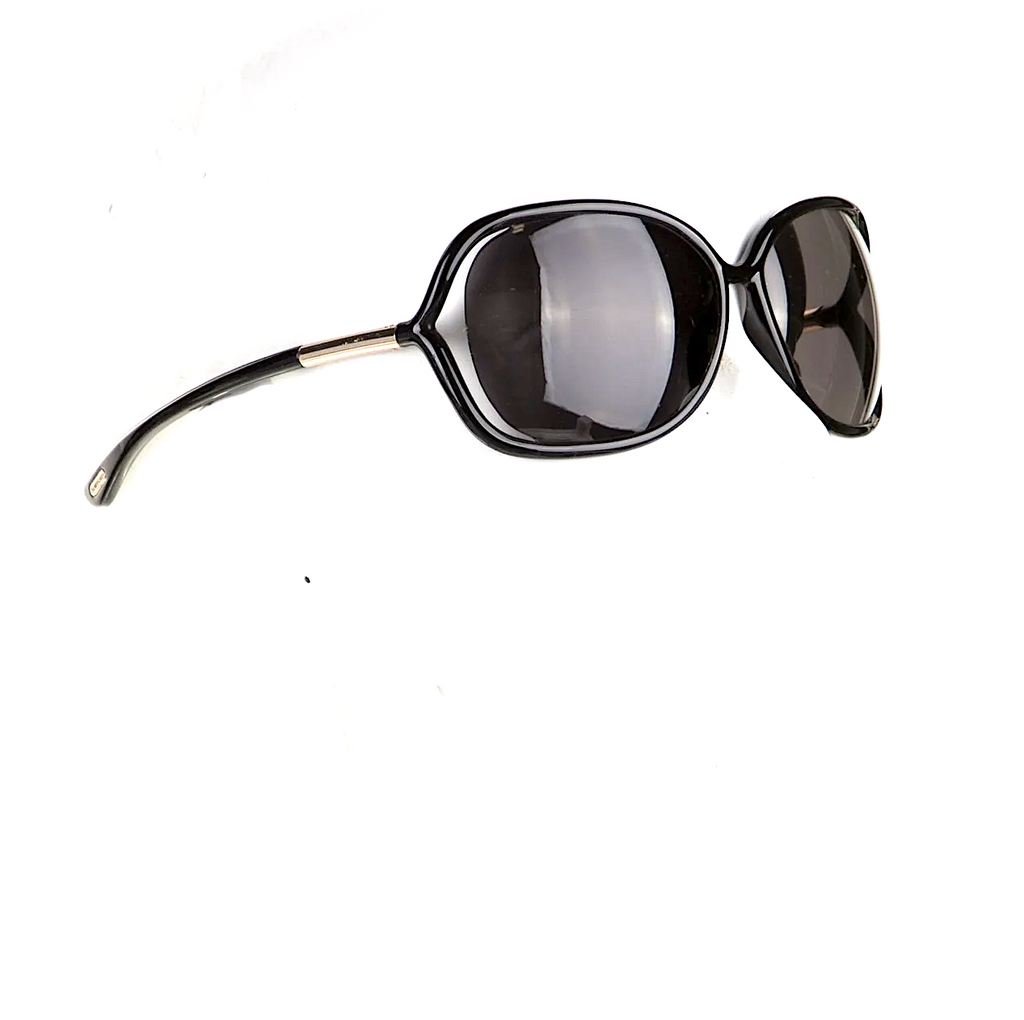 Tom Ford NY. Black Acetate Oversize Tinted Sunglasses