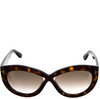 Tom Ford NY. Oversize Tortoiseshell Frames Gradient Sunglasses