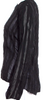 Totokaelo Black PolyTech Fabric Semi-Sheer Long Sleeve Blouse