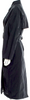 Totokaelo Black Rayon Poly Blend Trench Coat