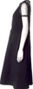 Valentino Garavani Italy Black Lace Detail Crew Neck Midi Length Dress