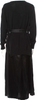 Toga Pulla Japan. Black Cotton Blend Belted V-Neck Midi Length Dress